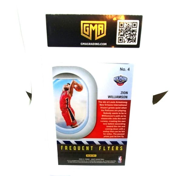 2020 HOOPS ZION WILLIAMSON #4 FREQUENT FLYERS GMA 9 - Picture 2 of 6